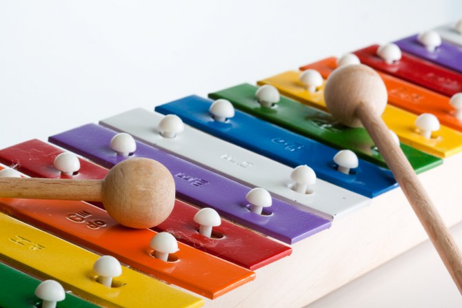 reusing a toy xylophone